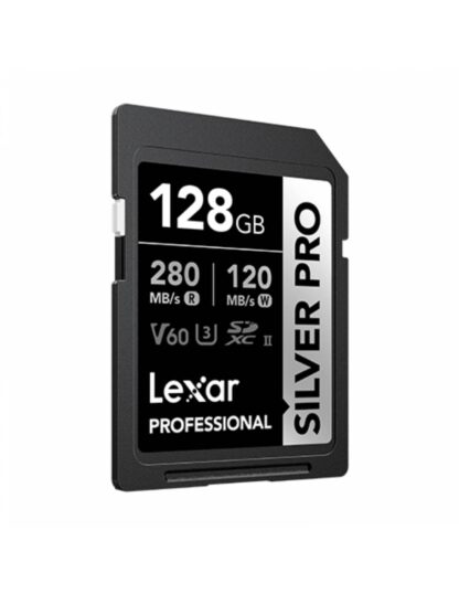 Mem lexar 128GB SDXC UHS-II 280/120V60 4K SILVER PRO /31280 - Imagen 2
