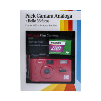 KIT CAM KODAK 35MM RED+ROLLO 200 ASAS - PILAS AAA
