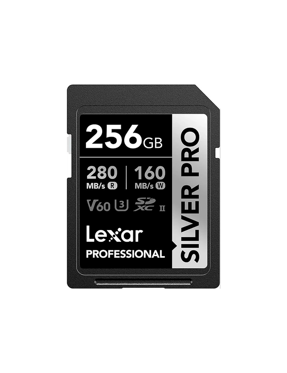 Mem Lexar 256GB SDXC UHS-II 280/160MBS V60 4K SILVER
